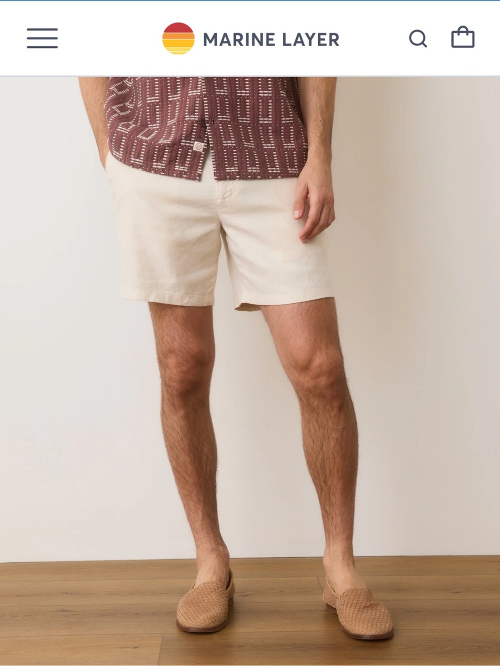 Marine Layer 7" Hemp Resort Short